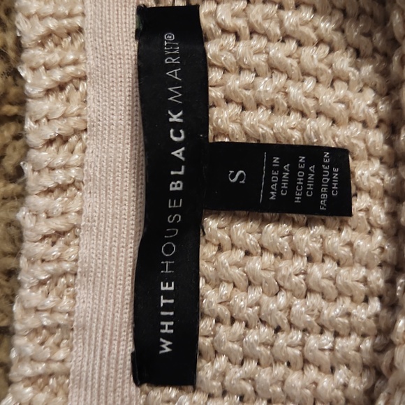 White House Black Market cream sweater size small - Picture 2 of 6